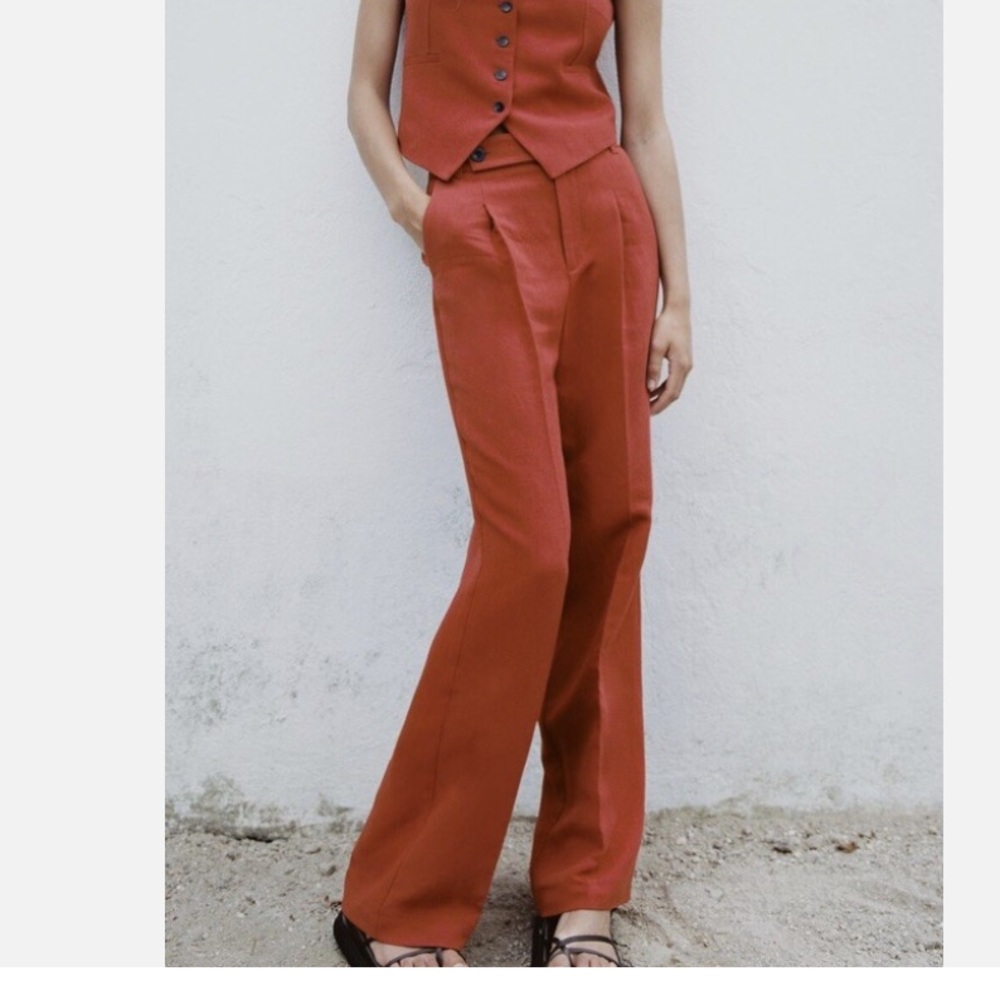 Zara Women's Burnt Orange Pants
